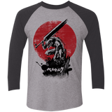 T-Shirts Premium Heather/ Vintage Black / X-Small Red Sun Swordsman Men's Triblend 3/4 Sleeve