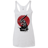 T-Shirts Heather White / X-Small Red Sun Swordsman Women's Triblend Racerback Tank