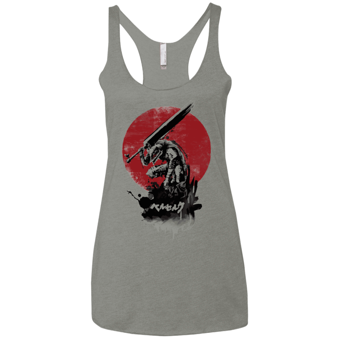 T-Shirts Venetian Grey / X-Small Red Sun Swordsman Women's Triblend Racerback Tank