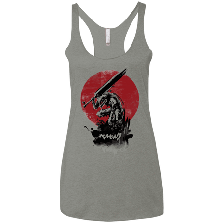 T-Shirts Venetian Grey / X-Small Red Sun Swordsman Women's Triblend Racerback Tank