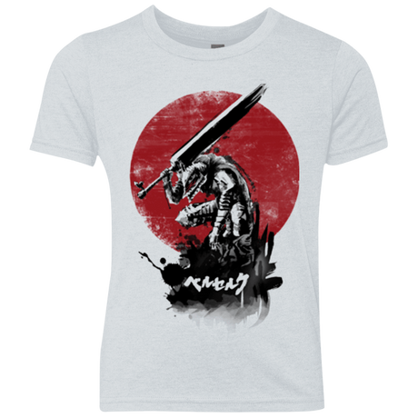 T-Shirts Heather White / YXS Red Sun Swordsman Youth Triblend T-Shirt