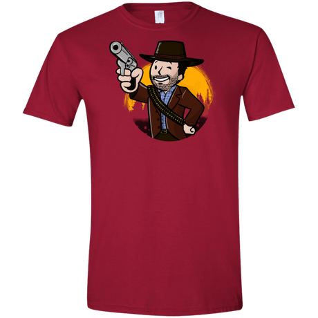 T-Shirts Cardinal Red / S Red Vault Redemption Men's Semi-Fitted Softstyle