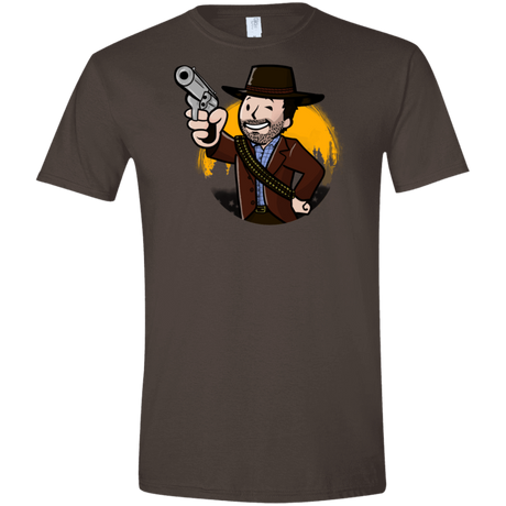 T-Shirts Dark Chocolate / S Red Vault Redemption Men's Semi-Fitted Softstyle