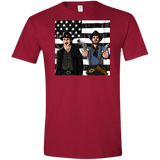 T-Shirts Cardinal Red / S Redemptonia Men's Semi-Fitted Softstyle