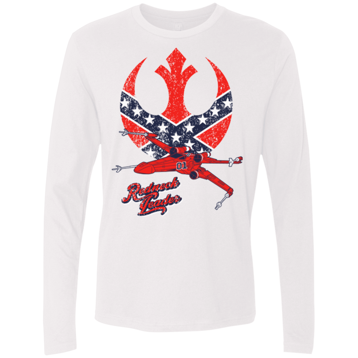 T-Shirts White / Small Redneck Leader Men's Premium Long Sleeve
