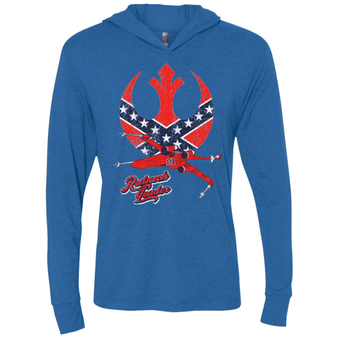 T-Shirts Vintage Royal / X-Small Redneck Leader Triblend Long Sleeve Hoodie Tee