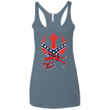 T-Shirts Indigo / X-Small Redneck Leader Women's Triblend Racerback Tank