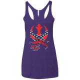 T-Shirts Purple / X-Small Redneck Leader Women's Triblend Racerback Tank