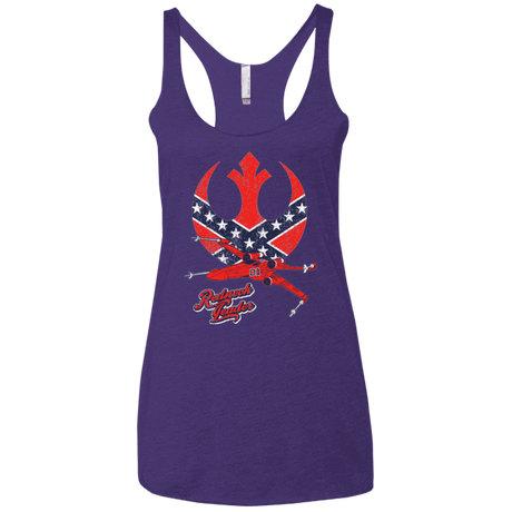 T-Shirts Purple / X-Small Redneck Leader Women's Triblend Racerback Tank