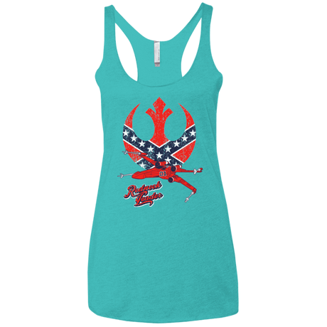 T-Shirts Tahiti Blue / X-Small Redneck Leader Women's Triblend Racerback Tank
