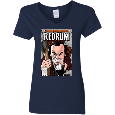 T-Shirts Navy / S Redrum Women's V-Neck T-Shirt