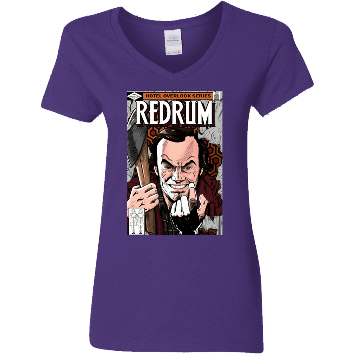 T-Shirts Purple / S Redrum Women's V-Neck T-Shirt