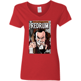 T-Shirts Red / S Redrum Women's V-Neck T-Shirt
