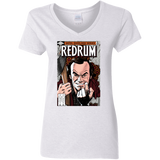 T-Shirts White / S Redrum Women's V-Neck T-Shirt