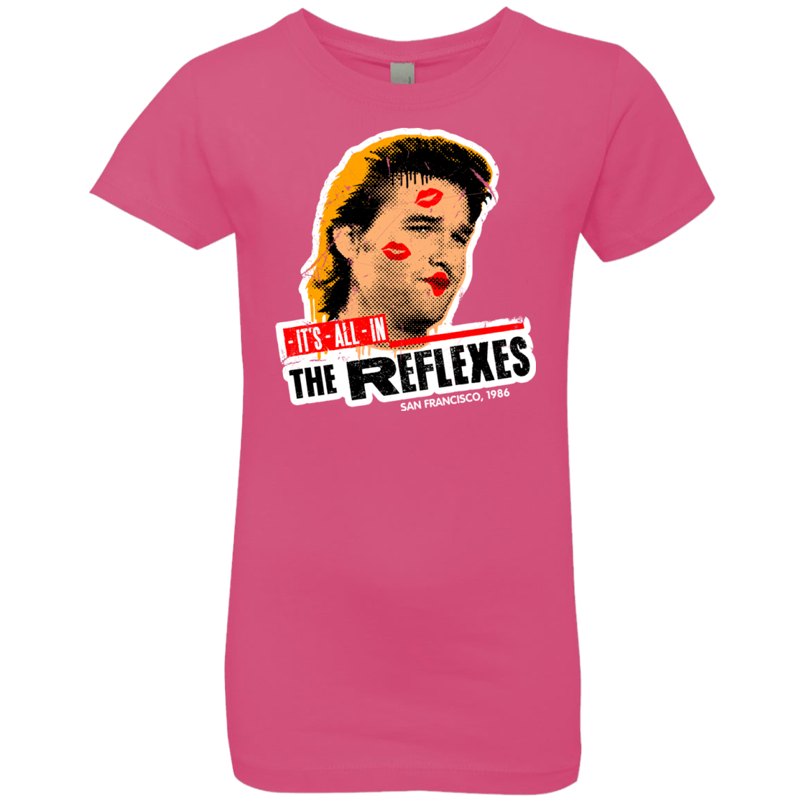 T-Shirts Hot Pink / YXS Reflexes Girls Premium T-Shirt