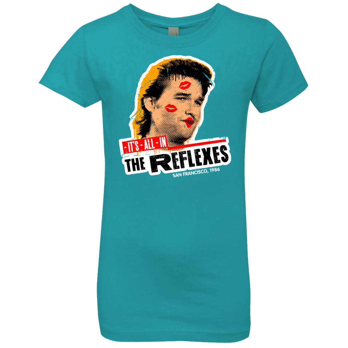 T-Shirts Tahiti Blue / YXS Reflexes Girls Premium T-Shirt