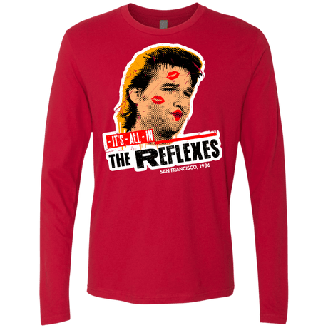 T-Shirts Red / Small Reflexes Men's Premium Long Sleeve