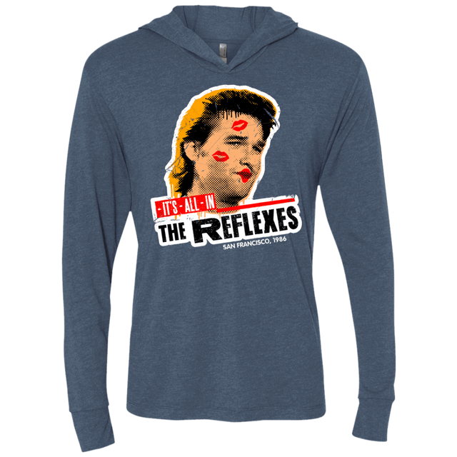 T-Shirts Indigo / X-Small Reflexes Triblend Long Sleeve Hoodie Tee