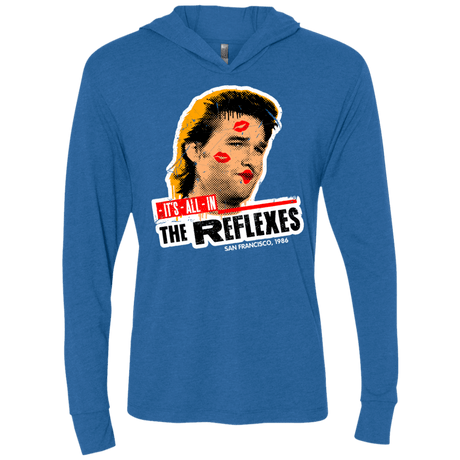 T-Shirts Vintage Royal / X-Small Reflexes Triblend Long Sleeve Hoodie Tee