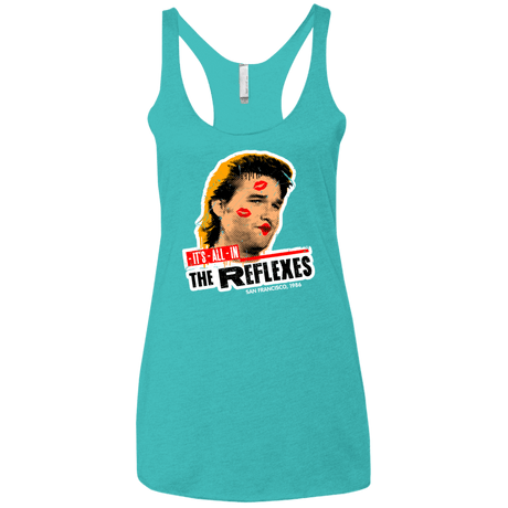 T-Shirts Tahiti Blue / X-Small Reflexes Women's Triblend Racerback Tank