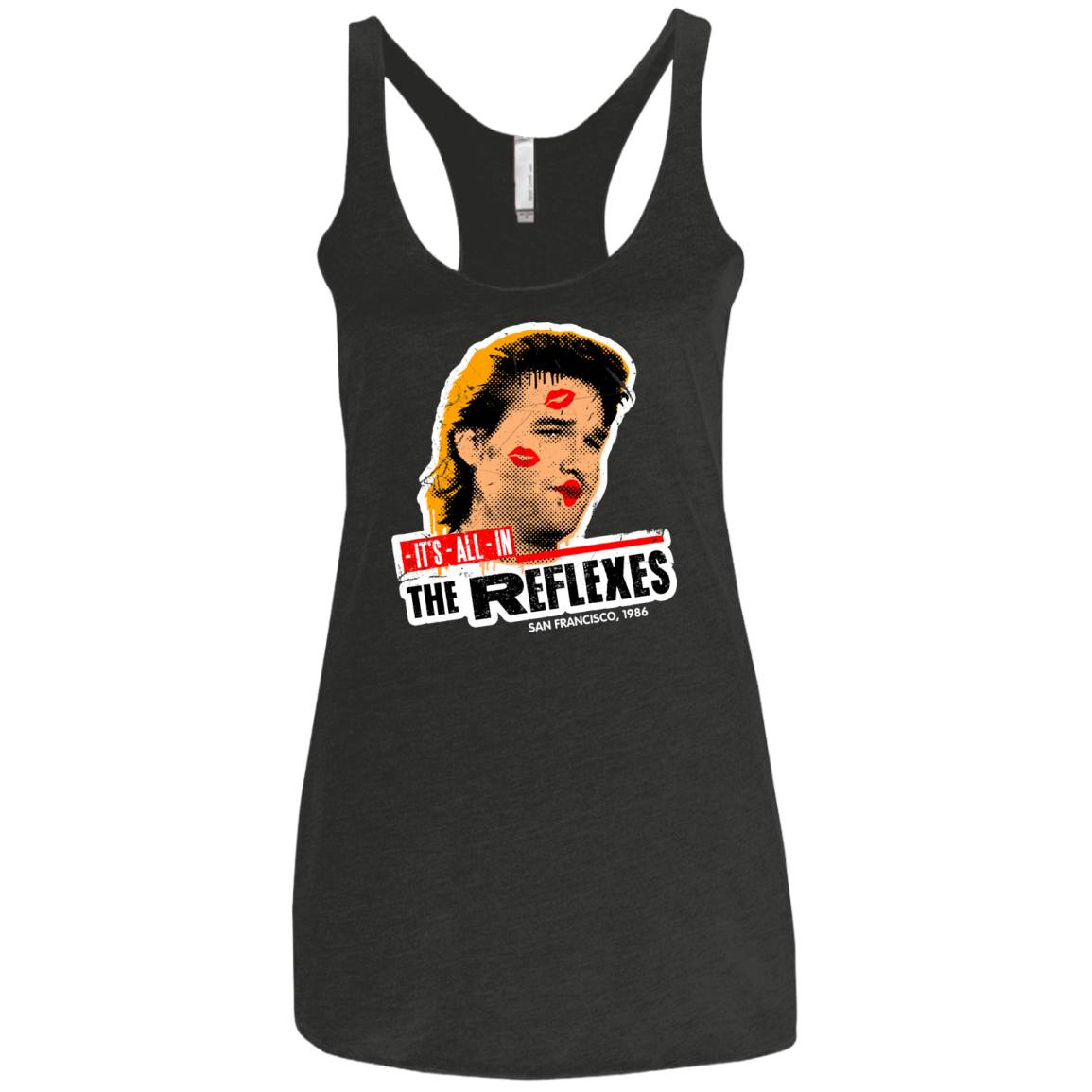 T-Shirts Vintage Black / X-Small Reflexes Women's Triblend Racerback Tank