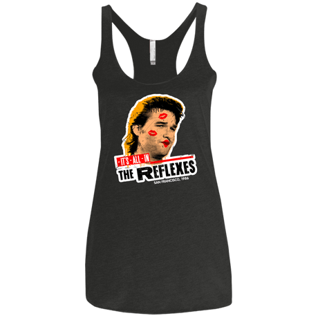 T-Shirts Vintage Black / X-Small Reflexes Women's Triblend Racerback Tank