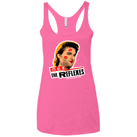 T-Shirts Vintage Pink / X-Small Reflexes Women's Triblend Racerback Tank