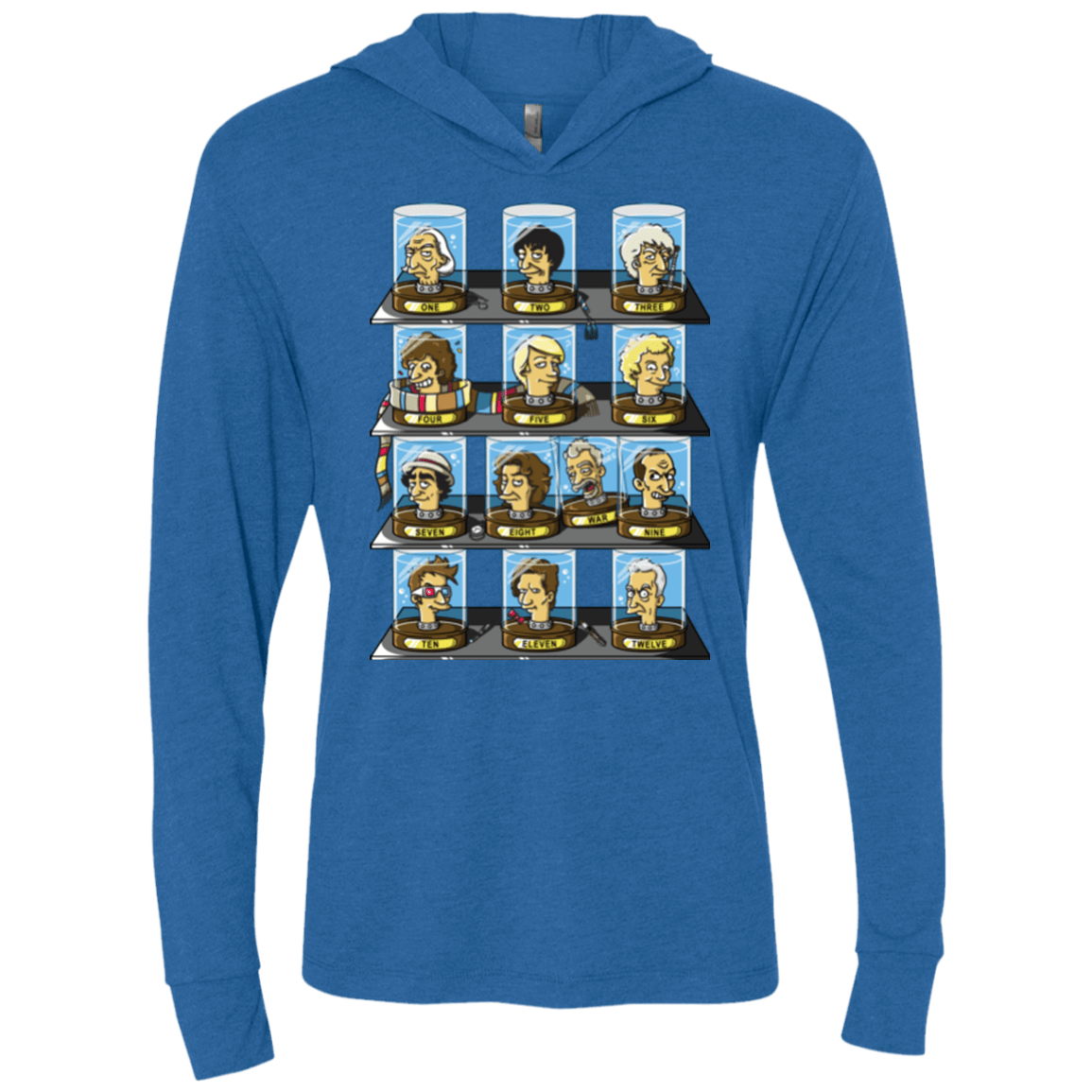 T-Shirts Vintage Royal / X-Small Regen O Rama Triblend Long Sleeve Hoodie Tee