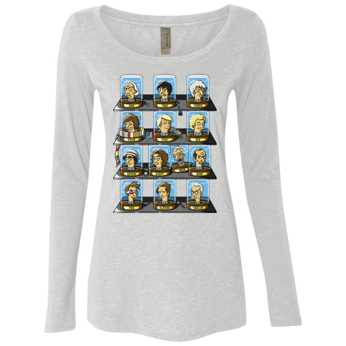 T-Shirts Heather White / Small Regen O Rama Women's Triblend Long Sleeve Shirt