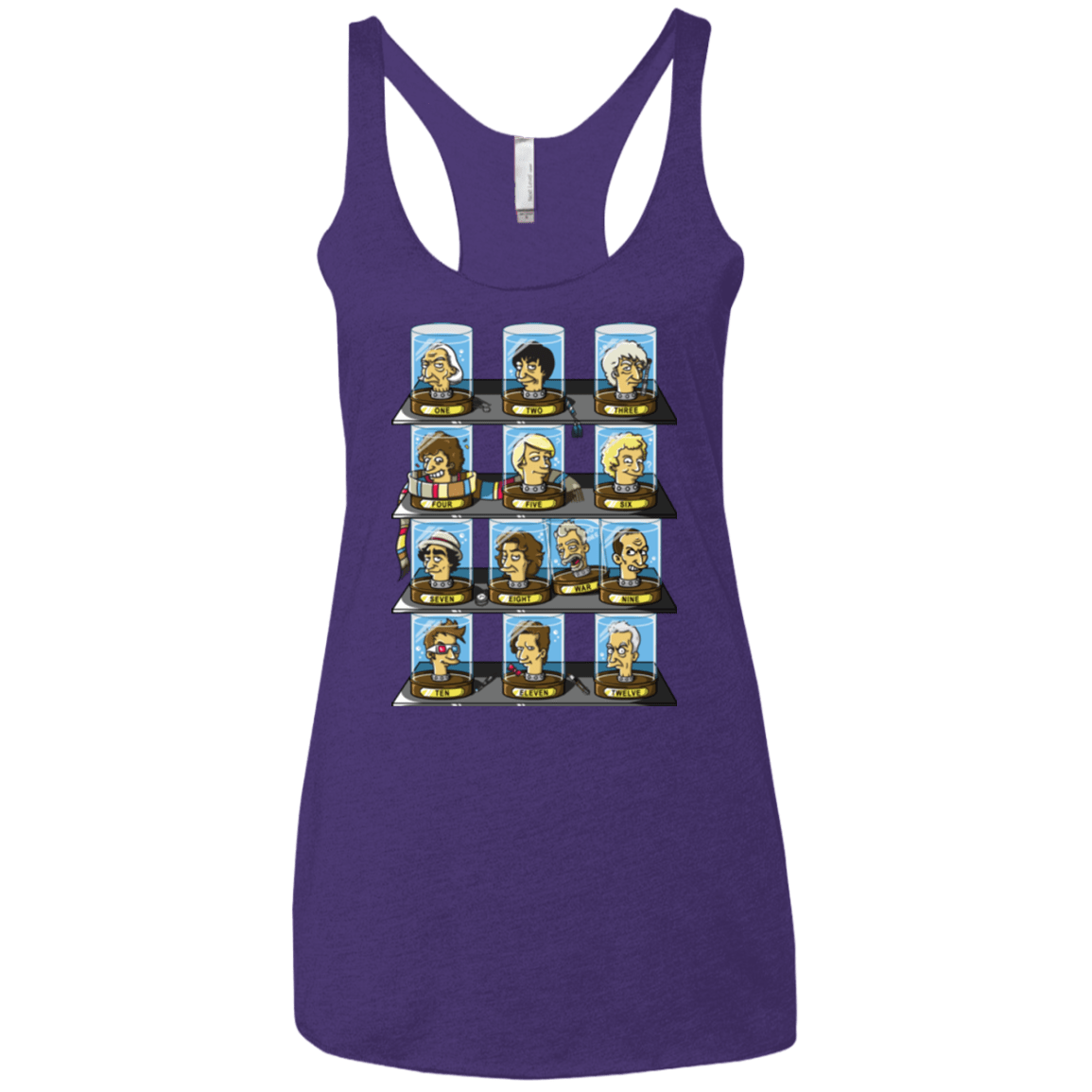 T-Shirts Purple / X-Small Regen O Rama Women's Triblend Racerback Tank