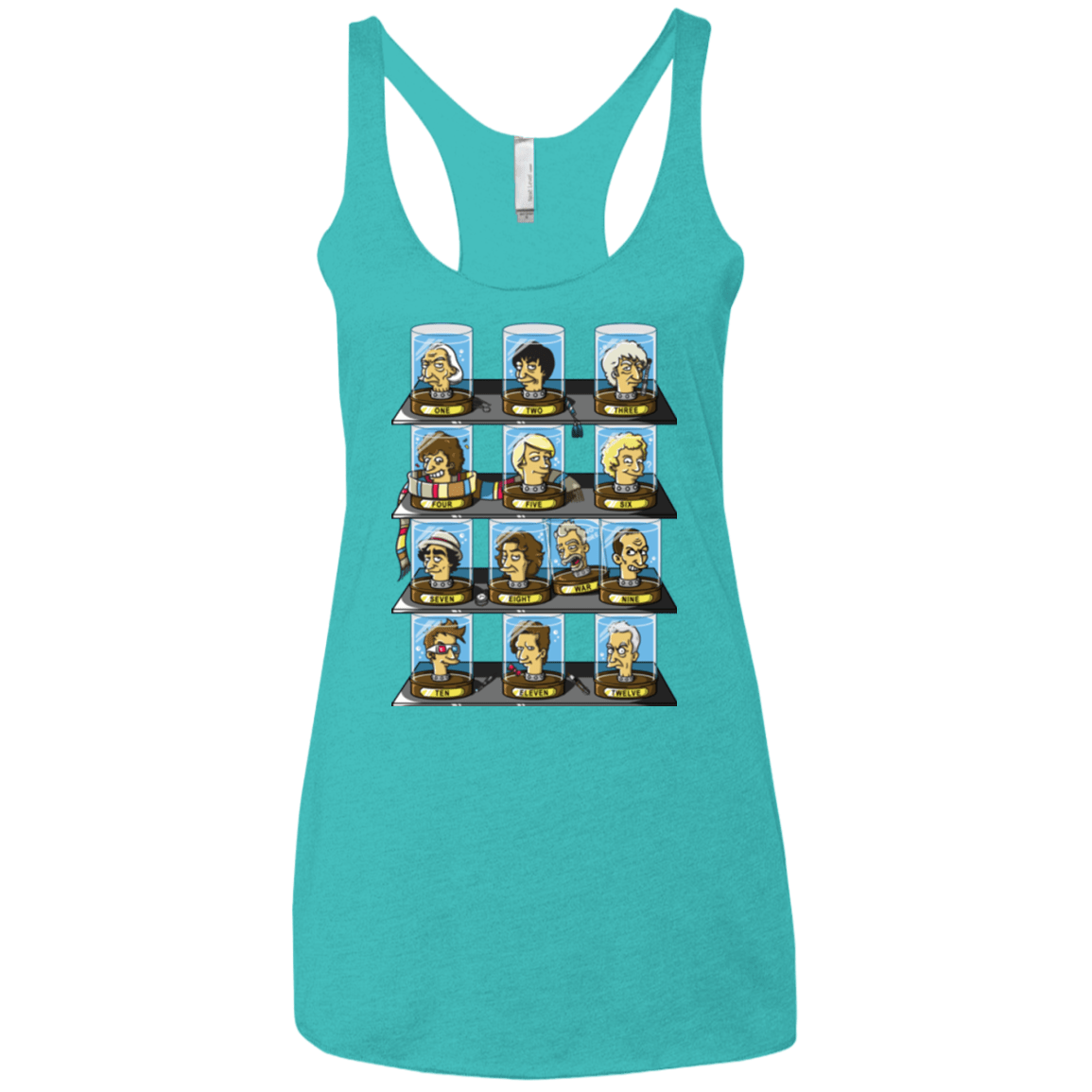 T-Shirts Tahiti Blue / X-Small Regen O Rama Women's Triblend Racerback Tank