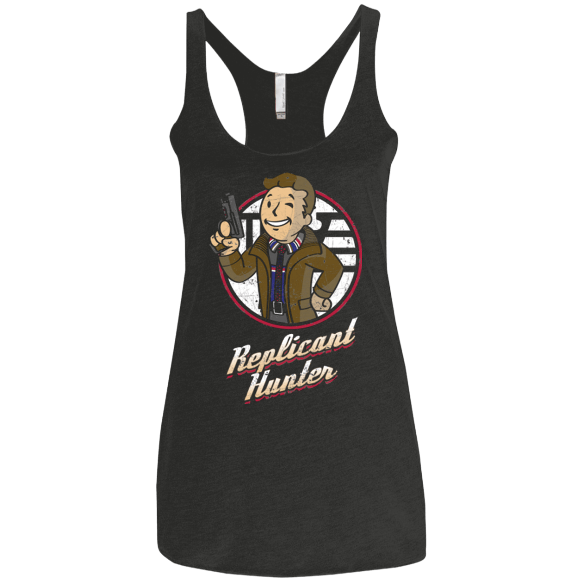 T-Shirts Vintage Black / X-Small Replicant Hunter Women's Triblend Racerback Tank