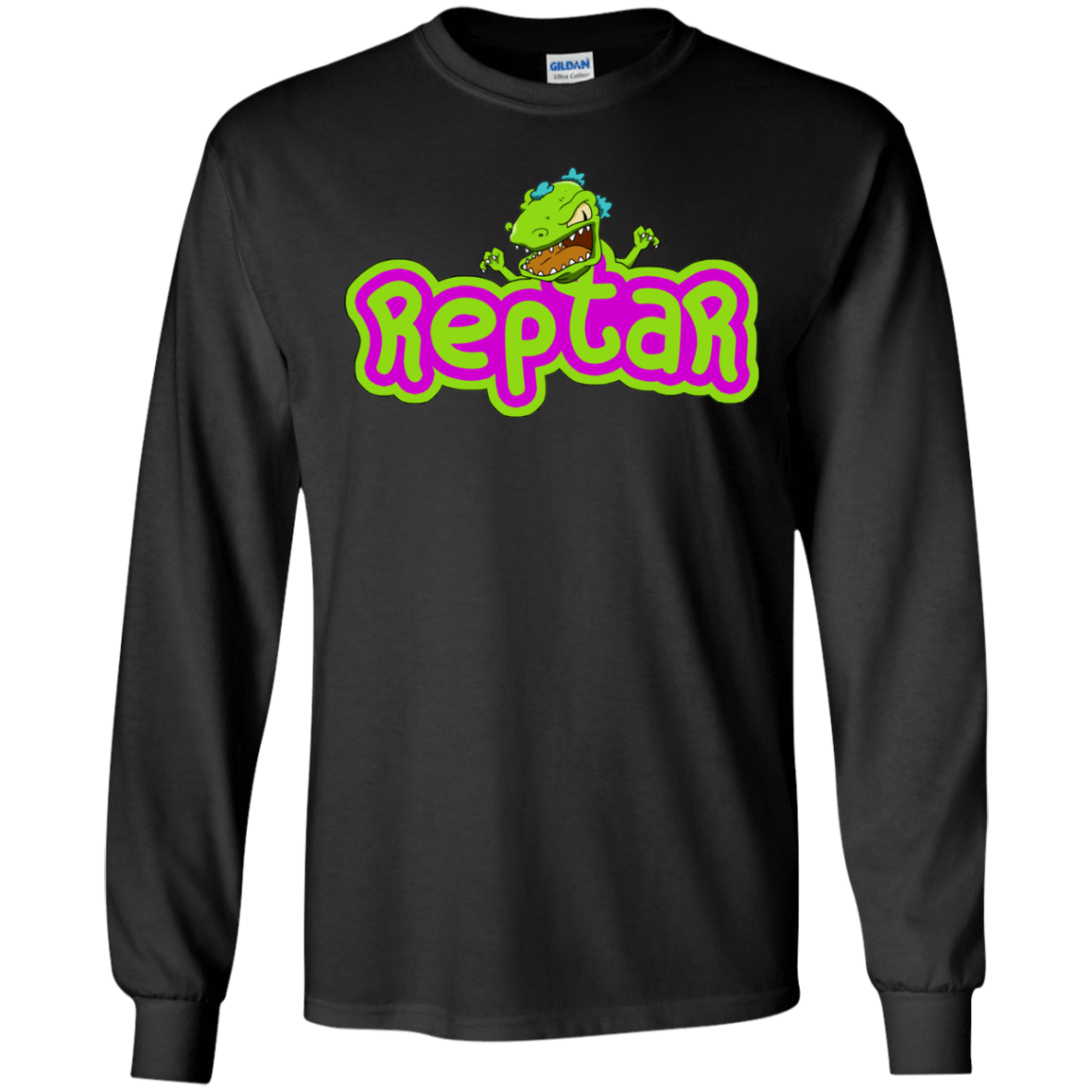 T-Shirts Black / S Reptar Men's Long Sleeve T-Shirt