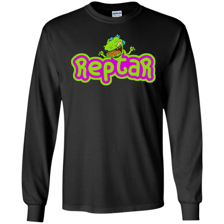 T-Shirts Black / S Reptar Men's Long Sleeve T-Shirt