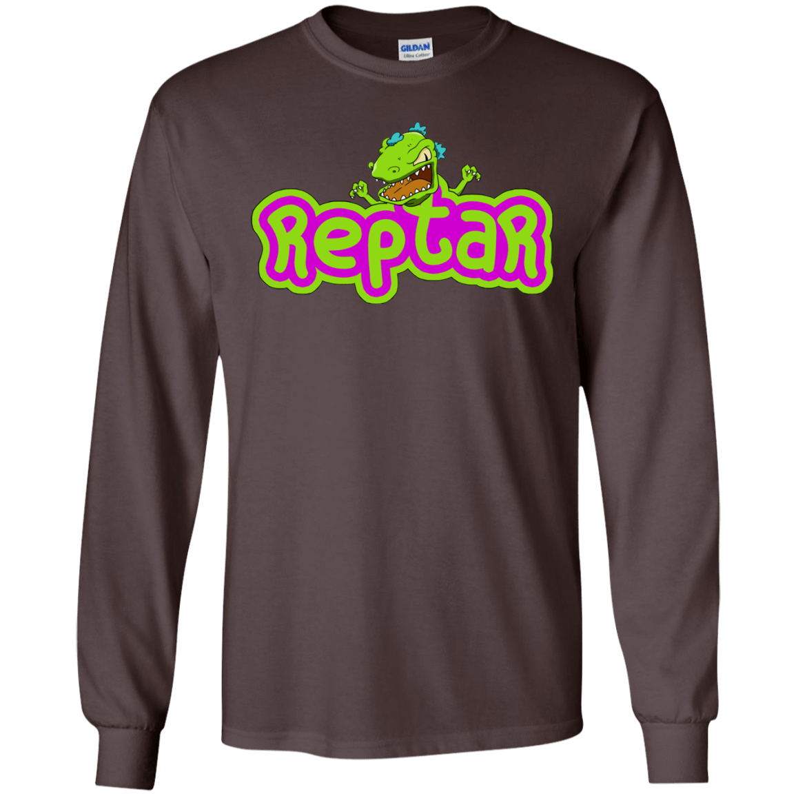 T-Shirts Dark Chocolate / S Reptar Men's Long Sleeve T-Shirt