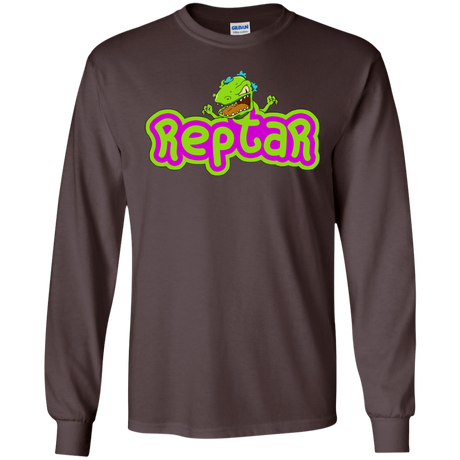 T-Shirts Dark Chocolate / S Reptar Men's Long Sleeve T-Shirt