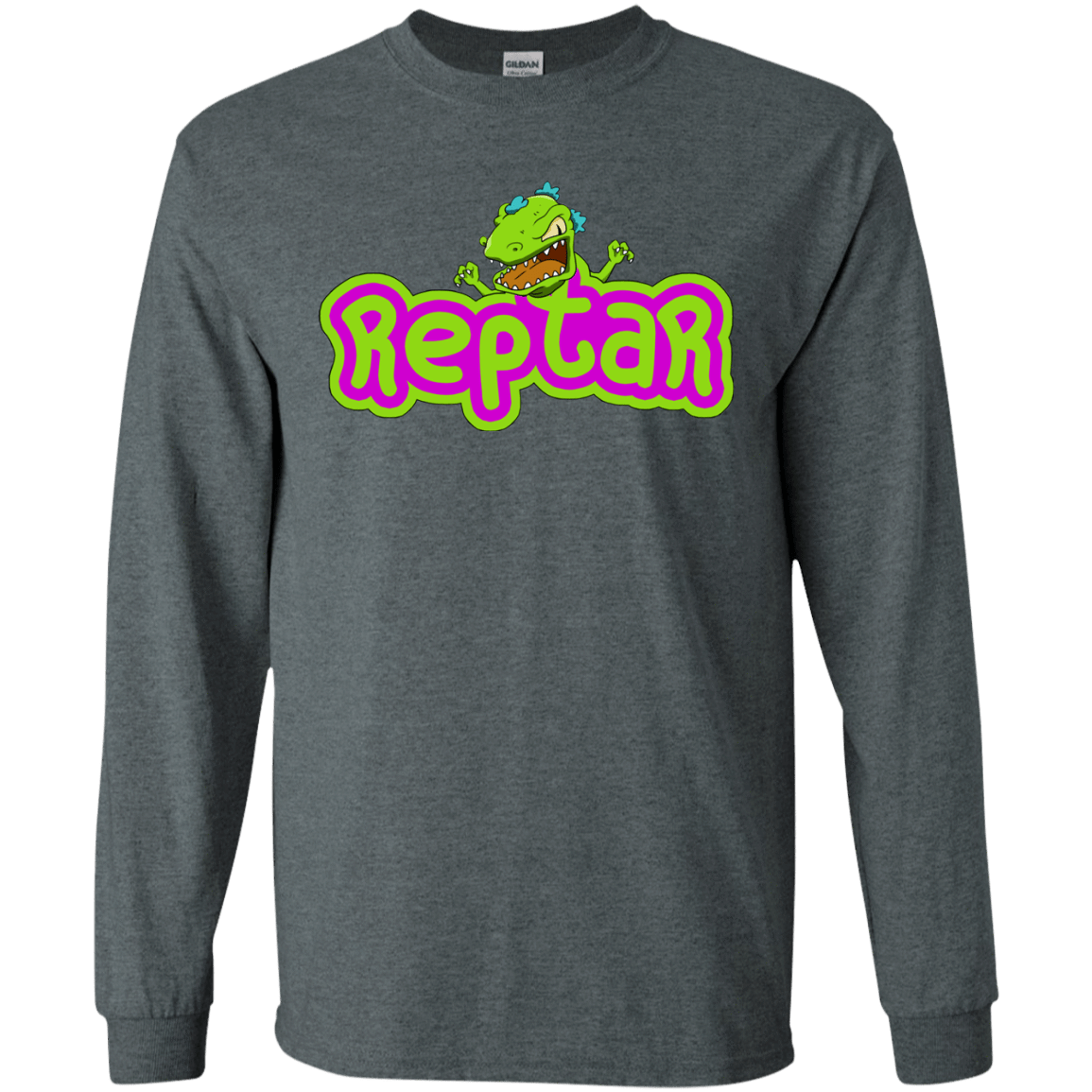 T-Shirts Dark Heather / S Reptar Men's Long Sleeve T-Shirt