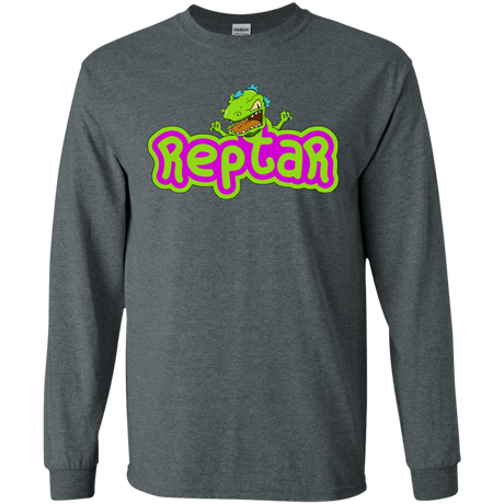 T-Shirts Dark Heather / S Reptar Men's Long Sleeve T-Shirt