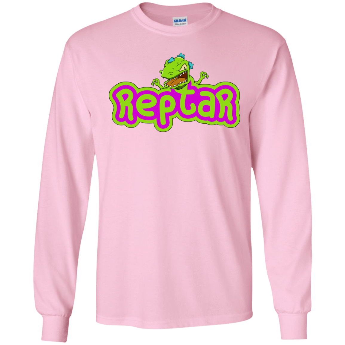 T-Shirts Light Pink / S Reptar Men's Long Sleeve T-Shirt