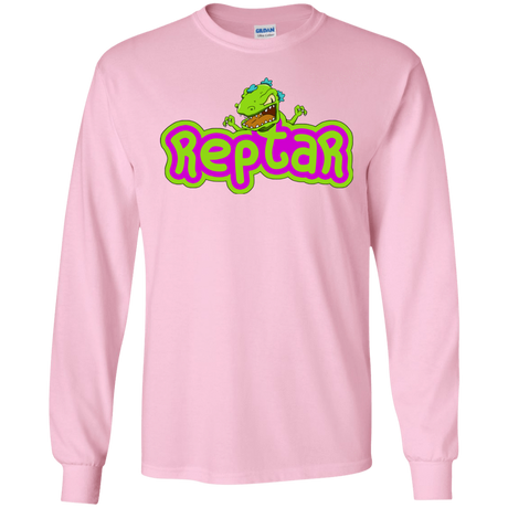 T-Shirts Light Pink / S Reptar Men's Long Sleeve T-Shirt