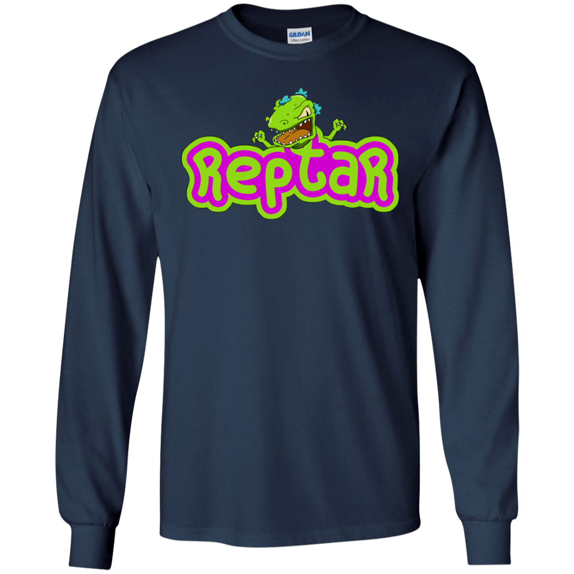 T-Shirts Navy / S Reptar Men's Long Sleeve T-Shirt