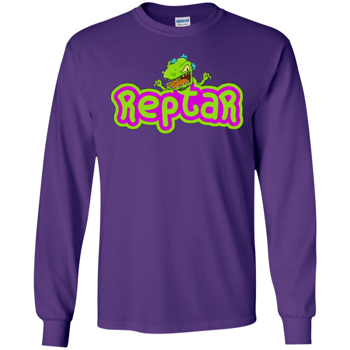 T-Shirts Purple / S Reptar Men's Long Sleeve T-Shirt