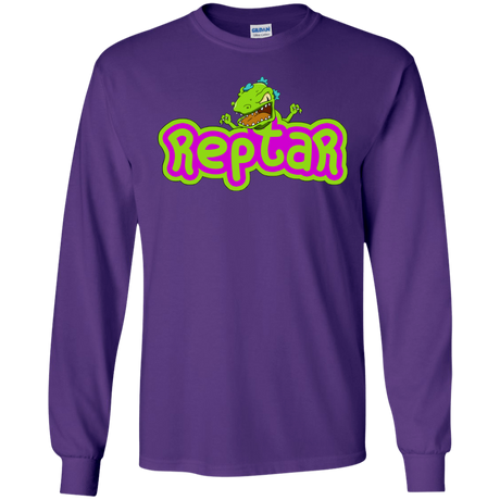 T-Shirts Purple / S Reptar Men's Long Sleeve T-Shirt