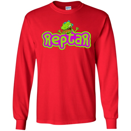 T-Shirts Red / S Reptar Men's Long Sleeve T-Shirt