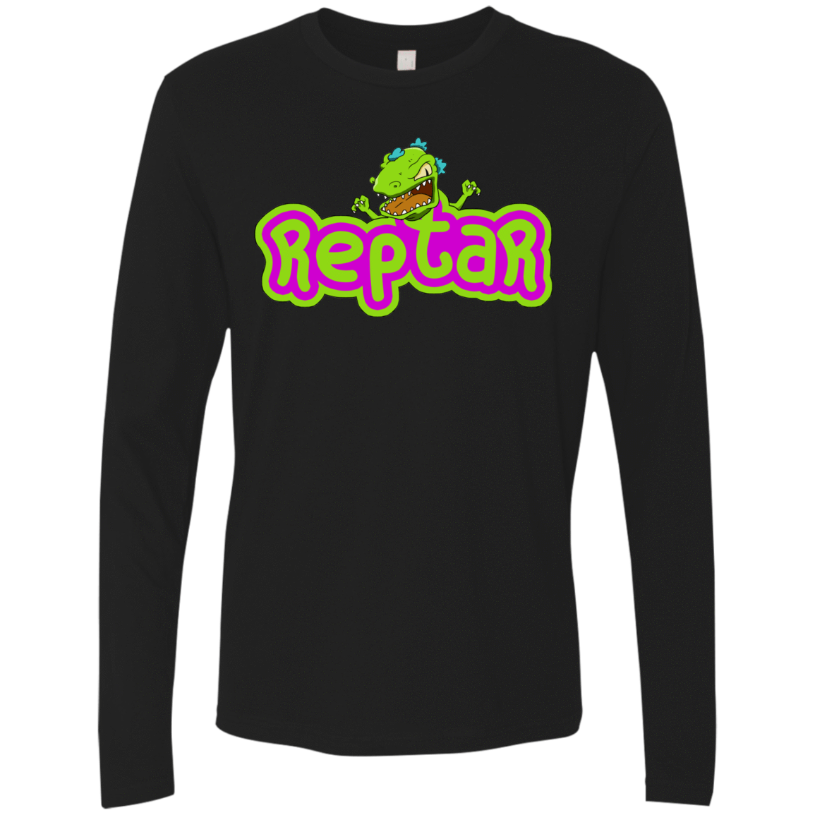 T-Shirts Black / S Reptar Men's Premium Long Sleeve