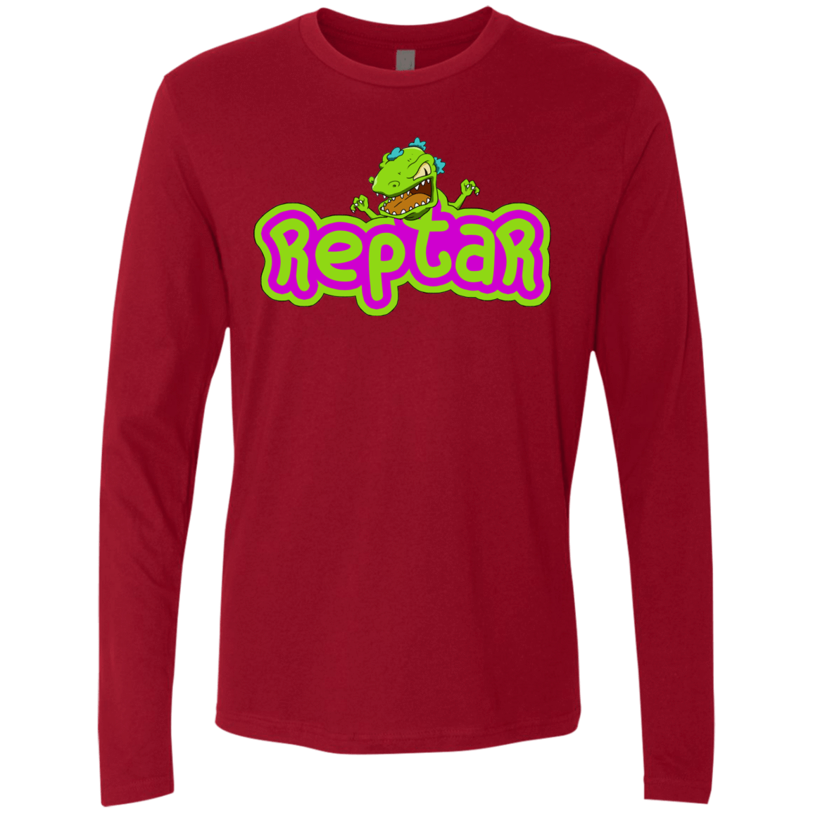 T-Shirts Cardinal / S Reptar Men's Premium Long Sleeve