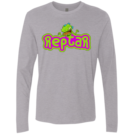 T-Shirts Heather Grey / S Reptar Men's Premium Long Sleeve