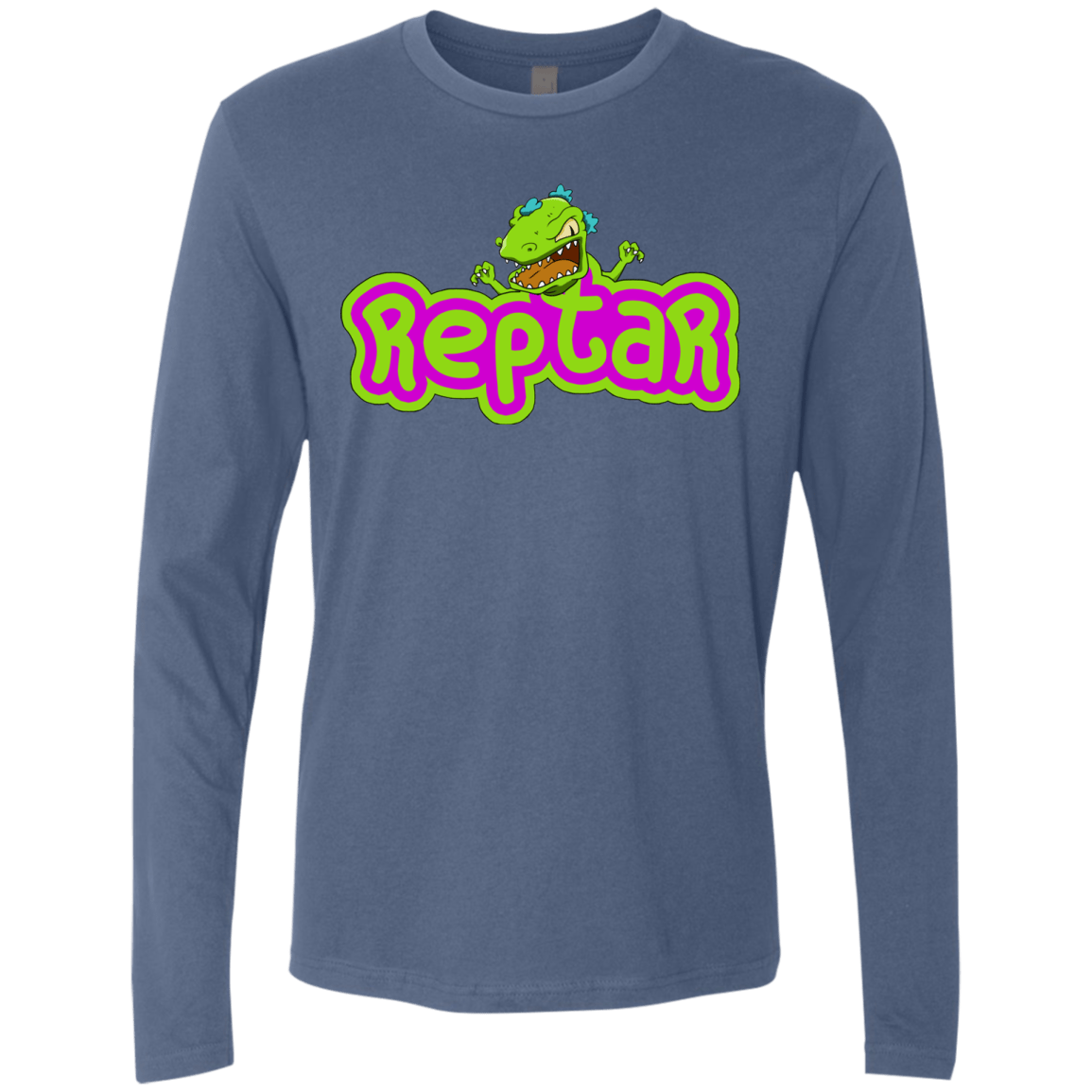 T-Shirts Indigo / S Reptar Men's Premium Long Sleeve