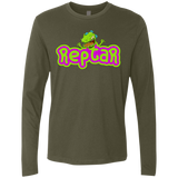 T-Shirts Military Green / S Reptar Men's Premium Long Sleeve
