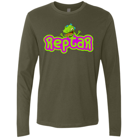 T-Shirts Military Green / S Reptar Men's Premium Long Sleeve